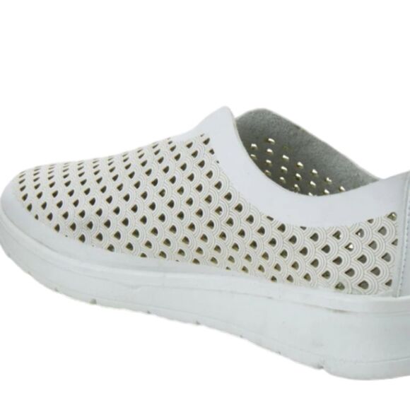 Spring Step Sneakers Tennis Shoe Leather Cut Out Lightweight Slip On‎ White 36 6 - Picture 4 of 15
